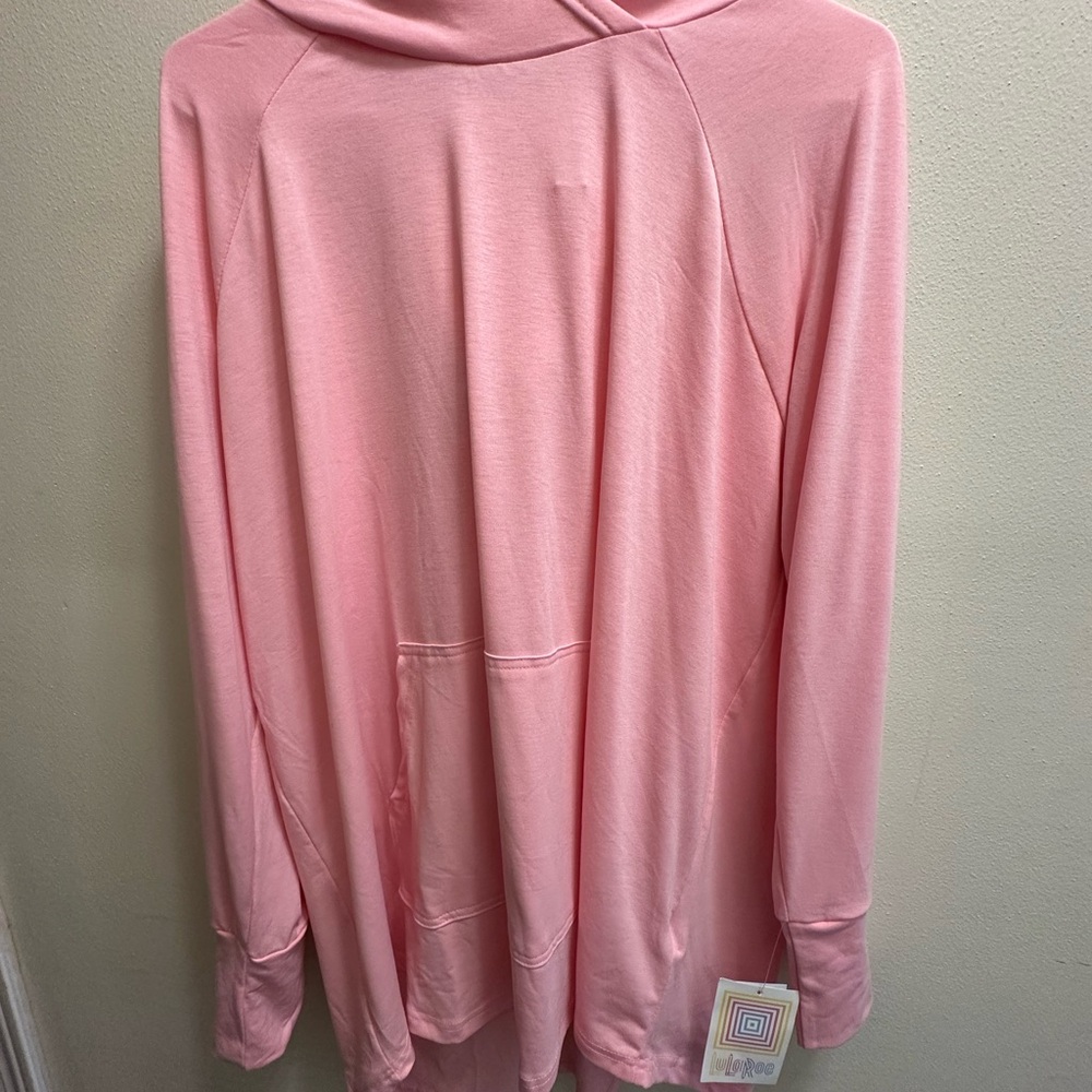 Pink Hoodie 2XL LuLaRoe Amber NWT
